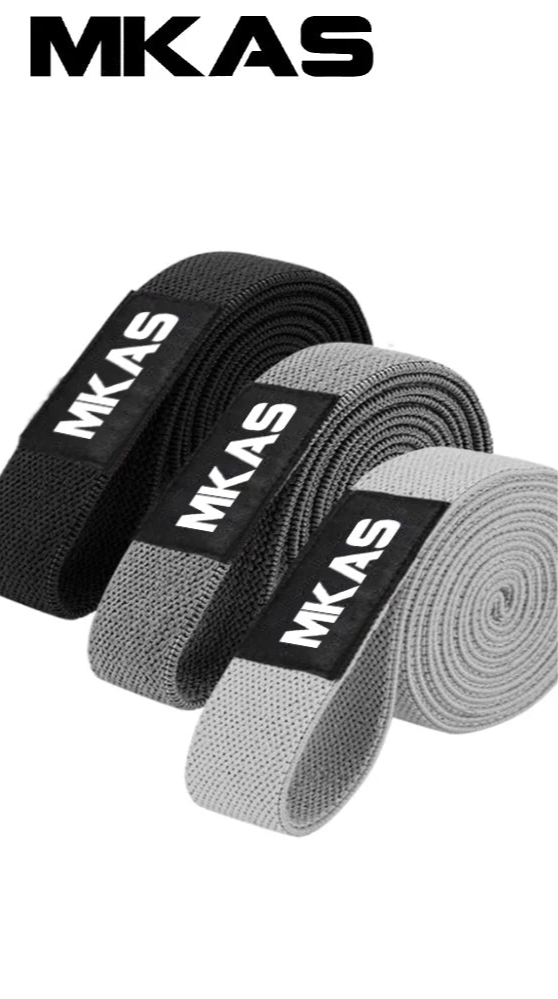 Epic Essentials Fabric Resistance Band Set 3 Strength Levels for Glutes, Legs & Full-Body Training