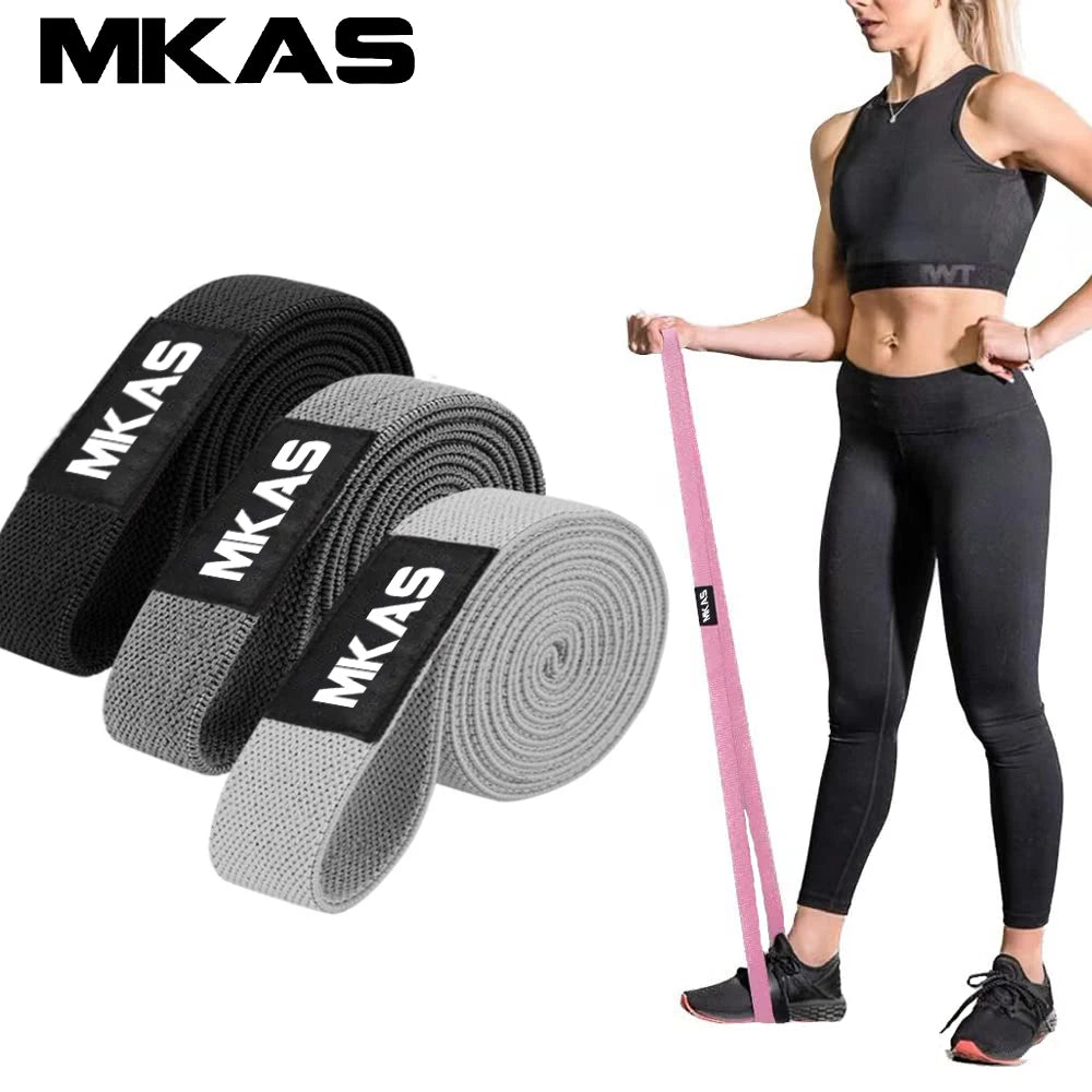 Epic Essentials Fabric Resistance Band Set 3 Strength Levels for Glutes, Legs & Full-Body Training