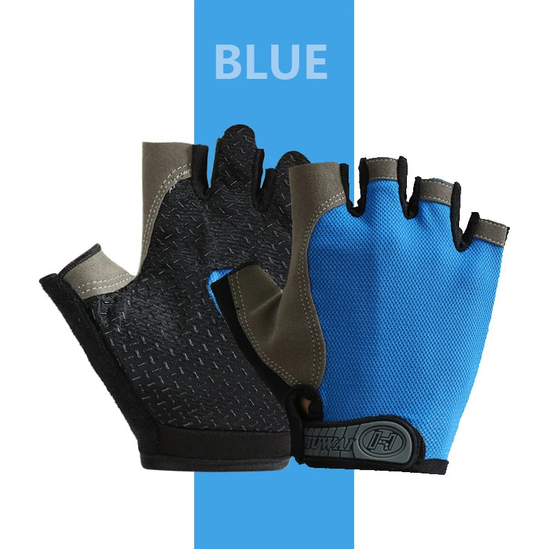 Epic Essentials Anti-Slip Gym Gloves — Breathable Fingerless Fitness Gloves for Men & Women